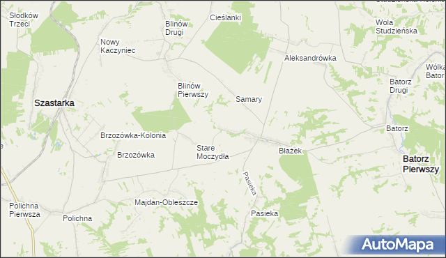 mapa Nowe Moczydła, Nowe Moczydła na mapie Targeo