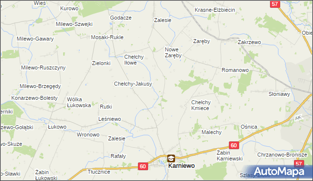 mapa Chełchy-Chabdzyno, Chełchy-Chabdzyno na mapie Targeo