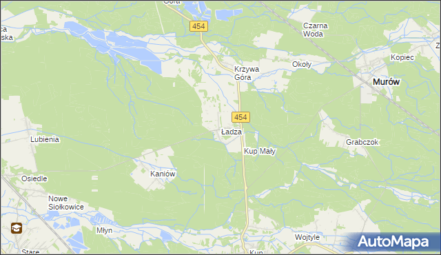 mapa Ładza, Ładza na mapie Targeo