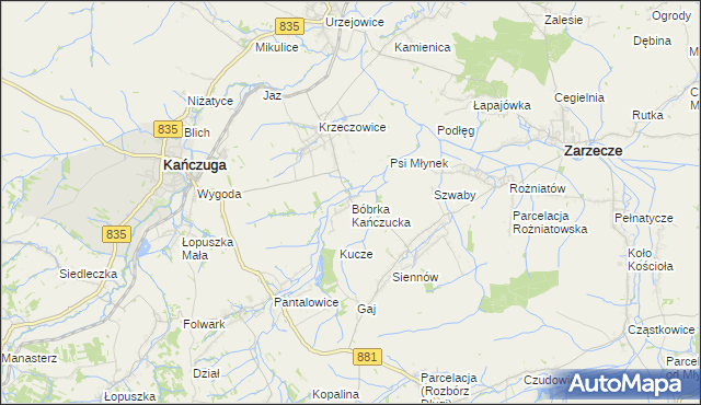 mapa Bóbrka Kańczucka, Bóbrka Kańczucka na mapie Targeo
