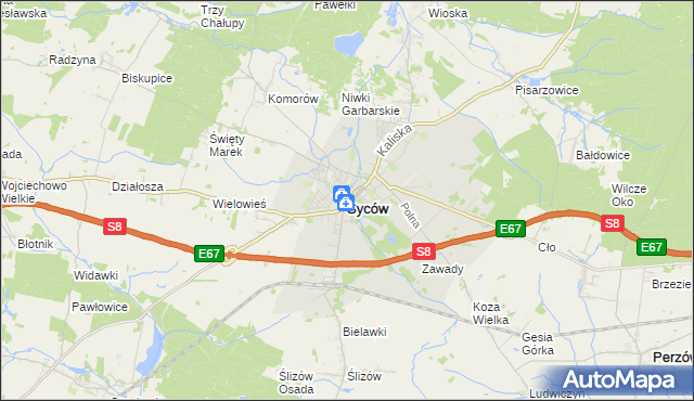 mapa Syców, Syców na mapie Targeo