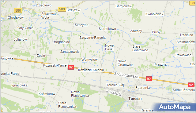 mapa Stare Paski, Stare Paski na mapie Targeo