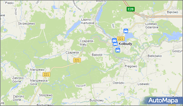 mapa Babidół, Babidół na mapie Targeo