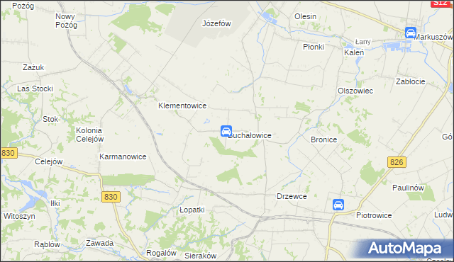 mapa Buchałowice, Buchałowice na mapie Targeo