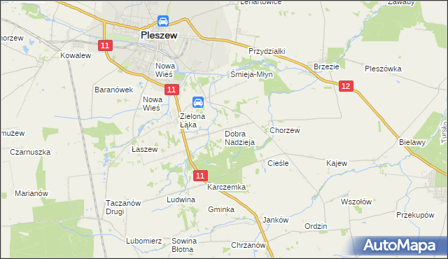 mapa Dobra Nadzieja, Dobra Nadzieja na mapie Targeo