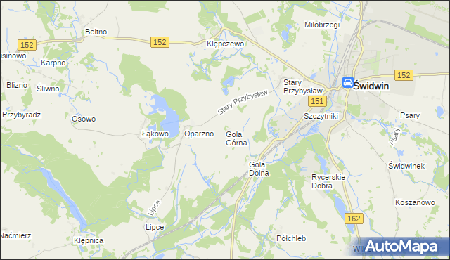 mapa Gola Górna, Gola Górna na mapie Targeo