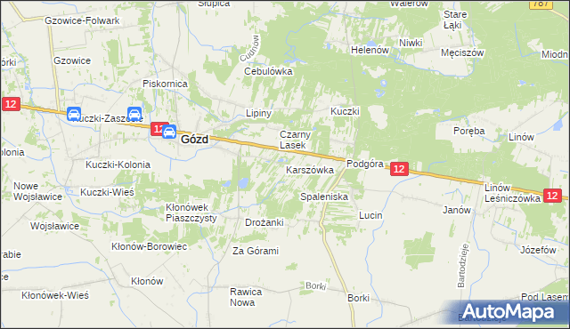 mapa Karszówka, Karszówka na mapie Targeo