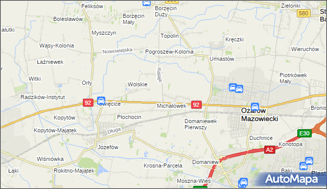 mapa Koprki, Koprki na mapie Targeo