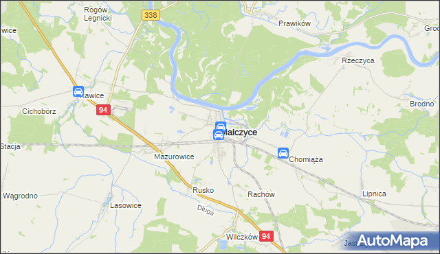 mapa Malczyce powiat średzki, Malczyce powiat średzki na mapie Targeo