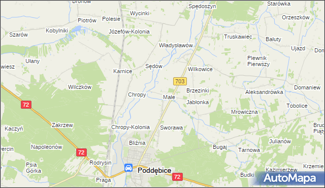 mapa Małe, Małe na mapie Targeo