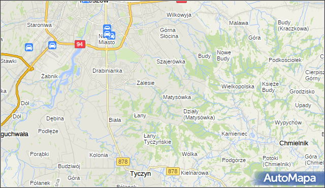 mapa Matysówka, Matysówka na mapie Targeo
