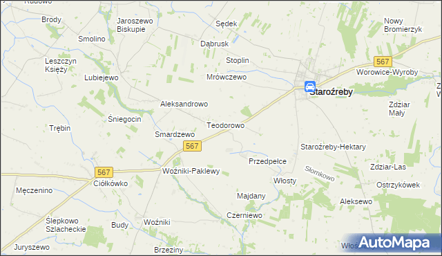 mapa Opatówiec, Opatówiec na mapie Targeo