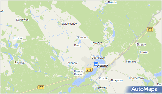 mapa Ostrożyce, Ostrożyce na mapie Targeo