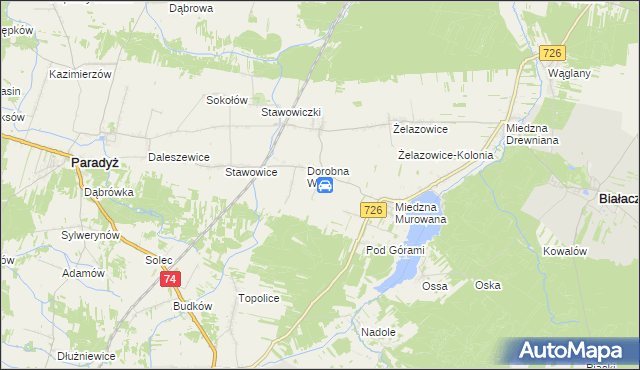 mapa Straszowa Wola, Straszowa Wola na mapie Targeo