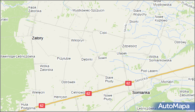 mapa Suwin, Suwin na mapie Targeo