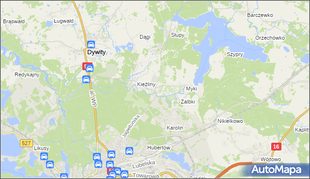 mapa Wadąg, Wadąg na mapie Targeo