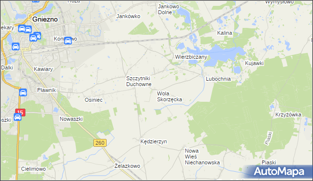 mapa Wola Skorzęcka, Wola Skorzęcka na mapie Targeo