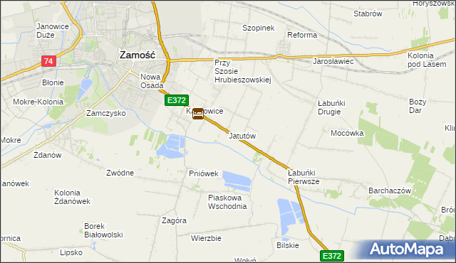 mapa Jatutów, Jatutów na mapie Targeo