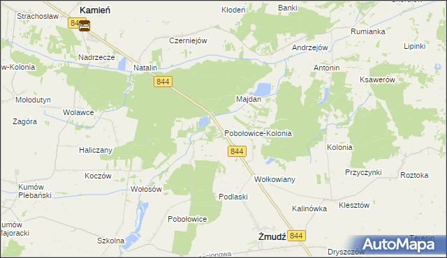 mapa Pobołowice-Kolonia, Pobołowice-Kolonia na mapie Targeo