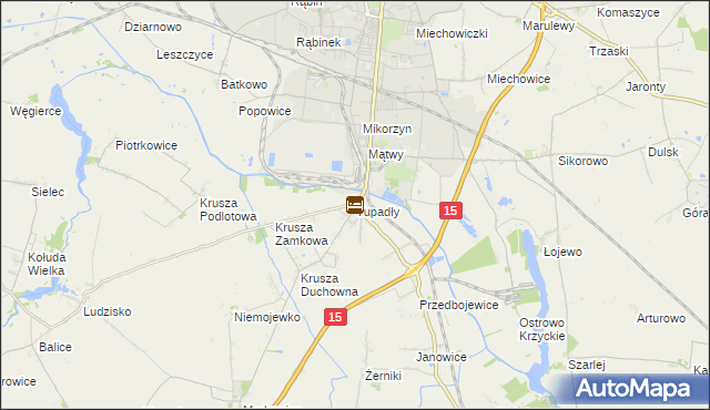 mapa Tupadły gmina Inowrocław, Tupadły gmina Inowrocław na mapie Targeo