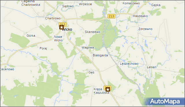 mapa Białogarda, Białogarda na mapie Targeo