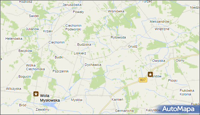 mapa Błażków, Błażków na mapie Targeo