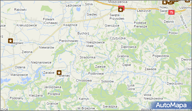 mapa Buczyna gmina Bochnia, Buczyna gmina Bochnia na mapie Targeo