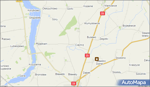 mapa Ciechrz, Ciechrz na mapie Targeo