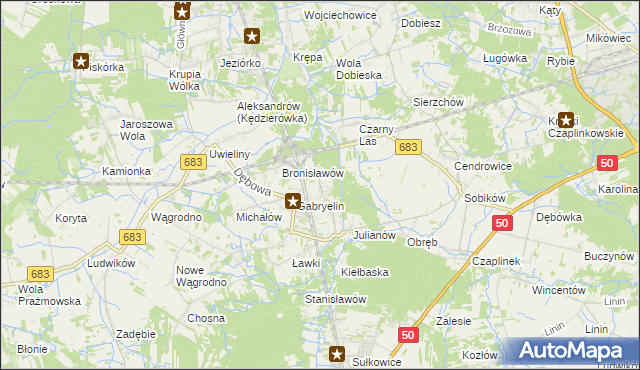 mapa Czachówek, Czachówek na mapie Targeo