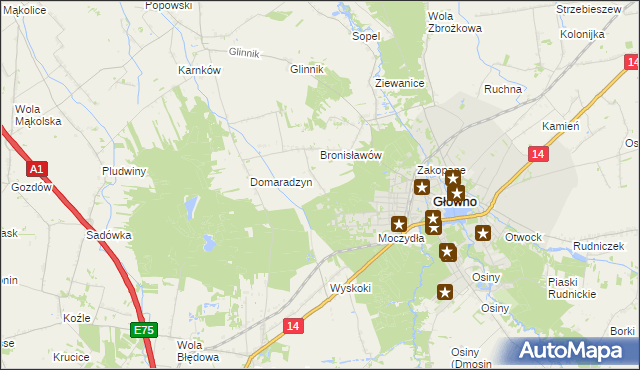 mapa Karasica, Karasica na mapie Targeo