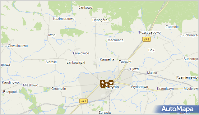 mapa Karmelita, Karmelita na mapie Targeo