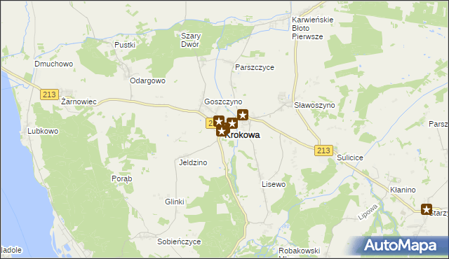 mapa Krokowa, Krokowa na mapie Targeo