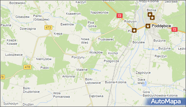 mapa Madajka, Madajka na mapie Targeo