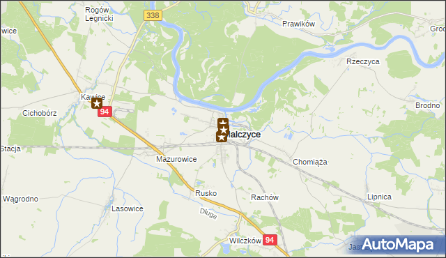 mapa Malczyce powiat średzki, Malczyce powiat średzki na mapie Targeo