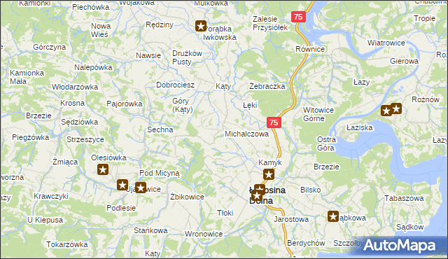 mapa Michalczowa, Michalczowa na mapie Targeo