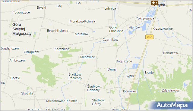 mapa Mysłówka, Mysłówka na mapie Targeo