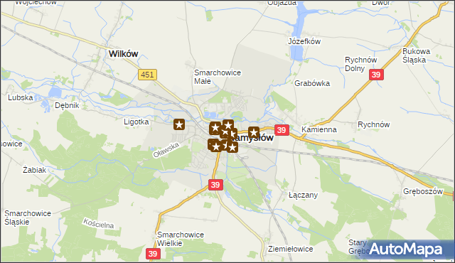 mapa Namysłów, Namysłów na mapie Targeo