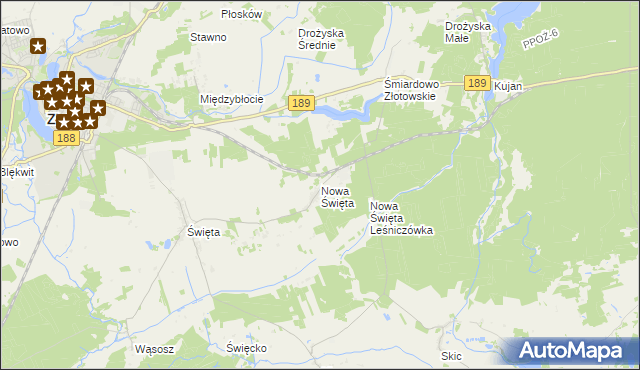 mapa Nowa Święta, Nowa Święta na mapie Targeo