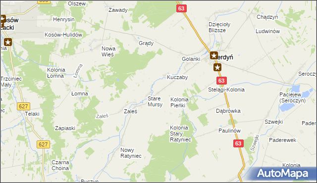 mapa Nowe Mursy, Nowe Mursy na mapie Targeo