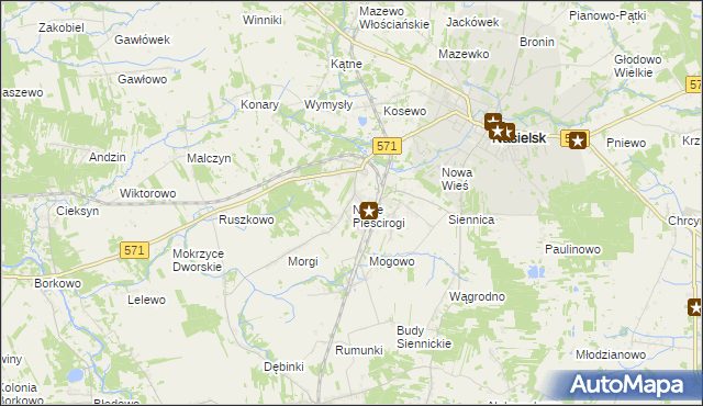 mapa Nowe Pieścirogi, Nowe Pieścirogi na mapie Targeo