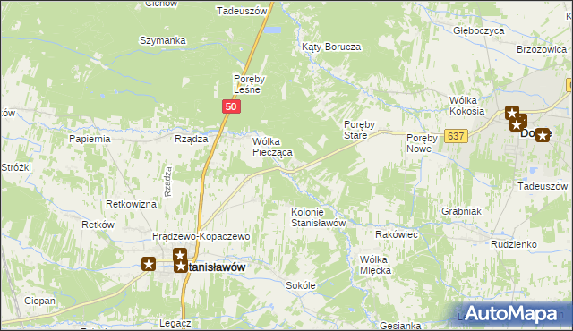 mapa Osęczyzna, Osęczyzna na mapie Targeo