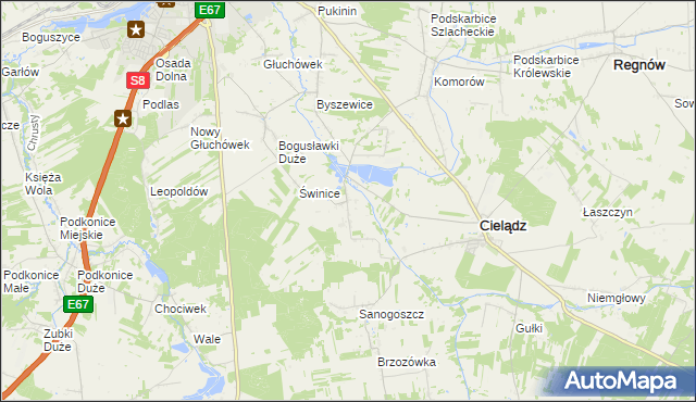 mapa Ossowice, Ossowice na mapie Targeo
