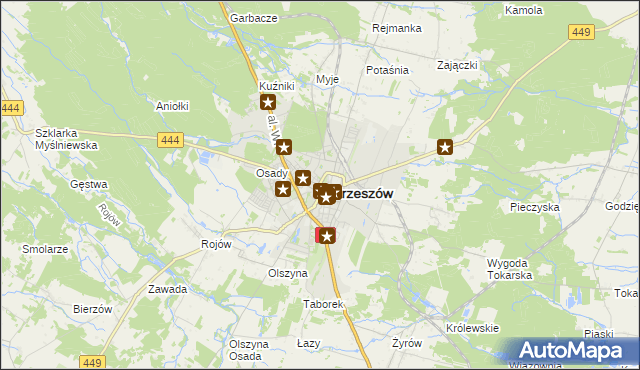 mapa Ostrzeszów, Ostrzeszów na mapie Targeo