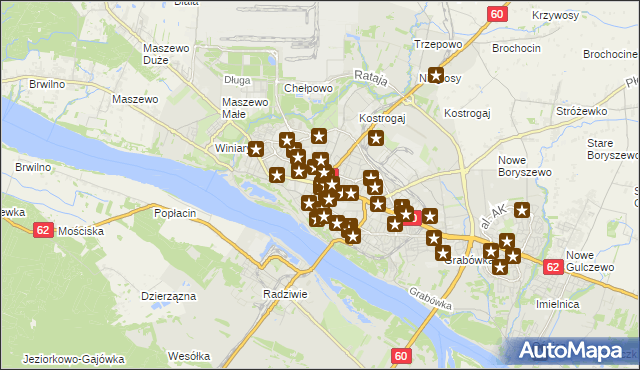 mapa Płock, Płock na mapie Targeo
