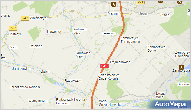 mapa Radawczyk Drugi, Radawczyk Drugi na mapie Targeo