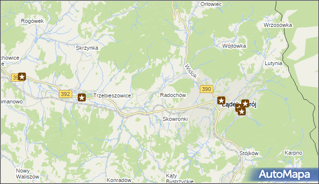 mapa Radochów, Radochów na mapie Targeo