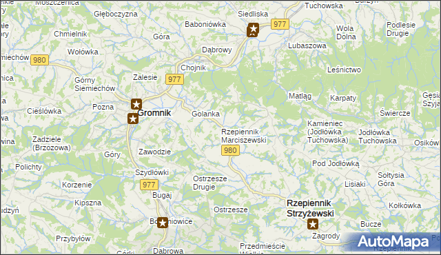 mapa Rzepiennik Marciszewski, Rzepiennik Marciszewski na mapie Targeo