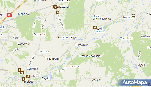 mapa Skrzydlów, Skrzydlów na mapie Targeo