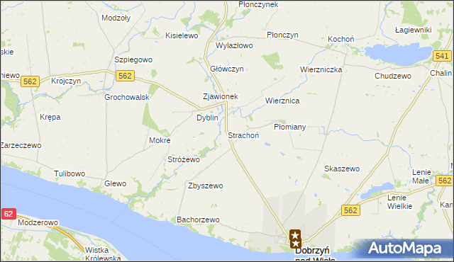 mapa Strachoń, Strachoń na mapie Targeo