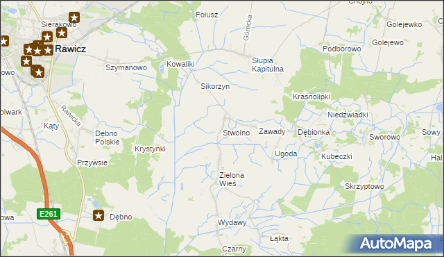 mapa Stwolno, Stwolno na mapie Targeo
